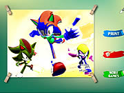 Sonic Coloring Game Sonic HTML5 jtk